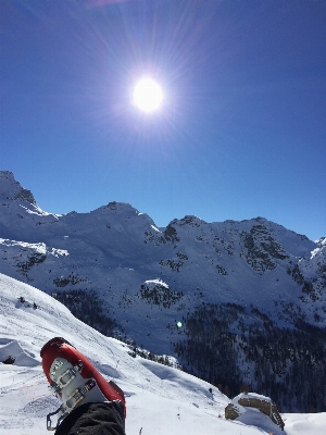 Berg schnee winter gebirge
 Foto