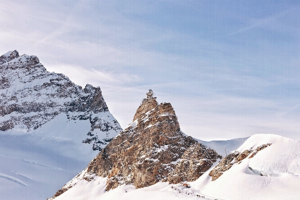 Mountain snow winter hiking Photo