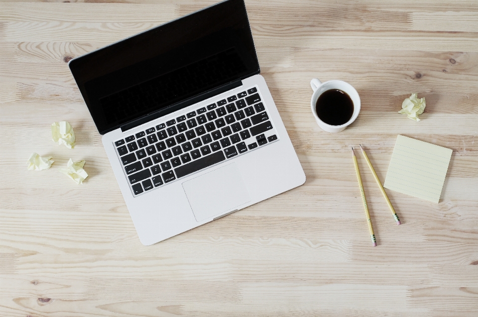 Desk coffee wood business