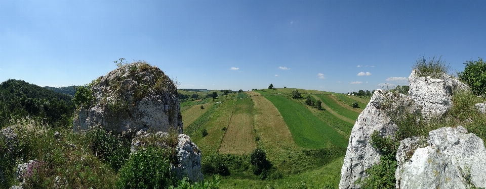 Paesaggio natura rock a piedi