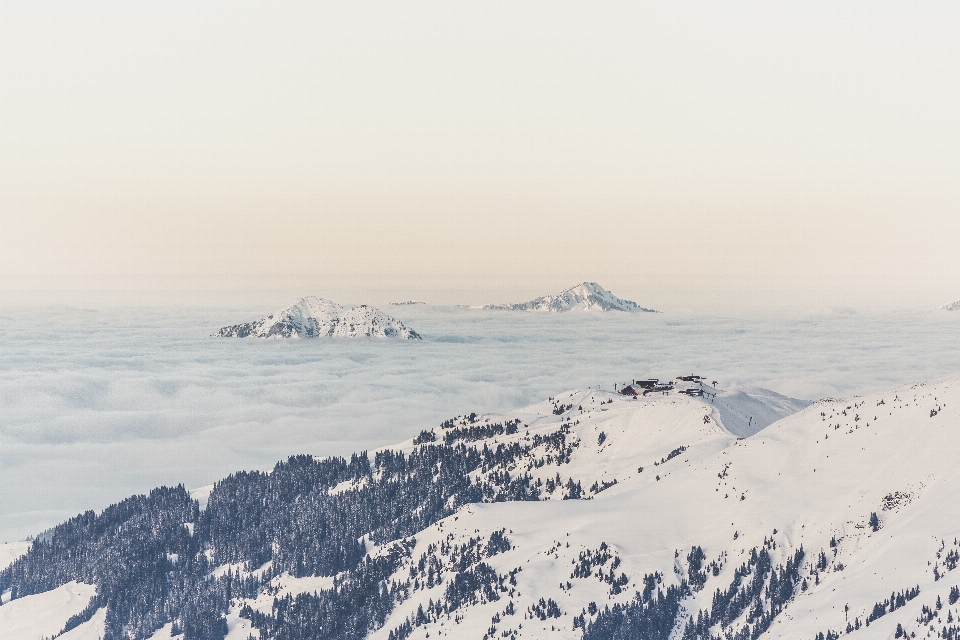 Landscape nature mountain snow