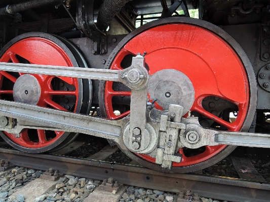 Foto Pista ferrocarril auto rueda