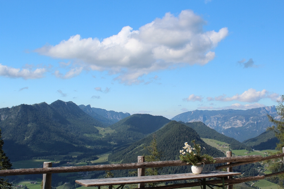 Landschaft natur berg wolke