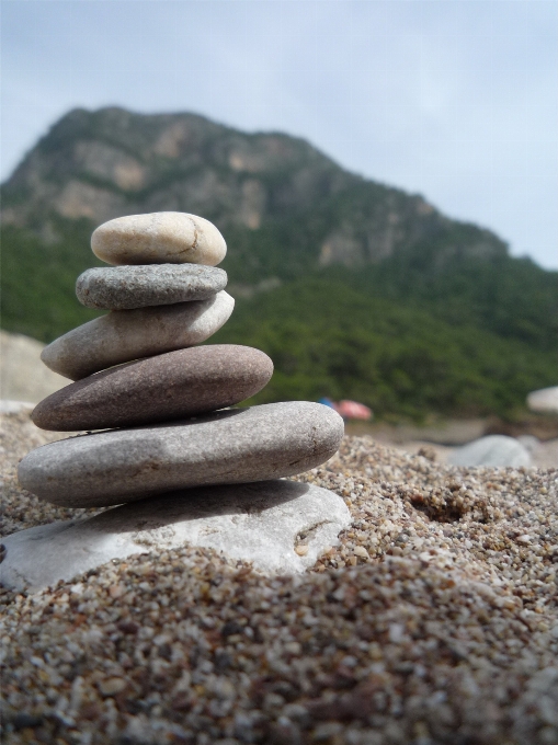 Strand meer sand rock