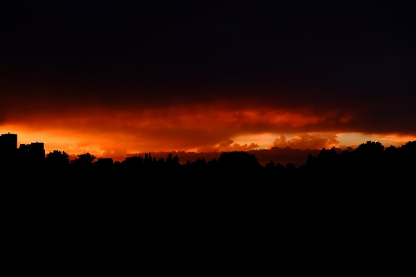 Landscape horizon silhouette cloud Photo