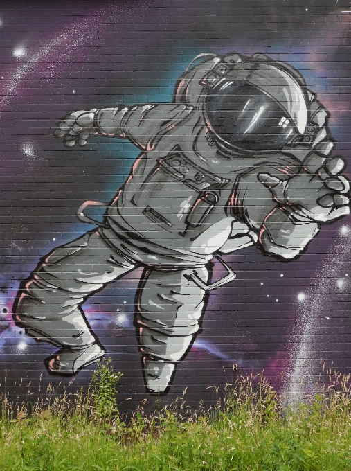 Cosmos spray space graffiti