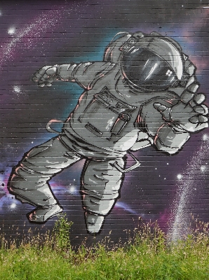 Cosmos spray space graffiti Photo