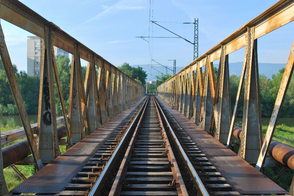 道 追跡 鉄道 橋