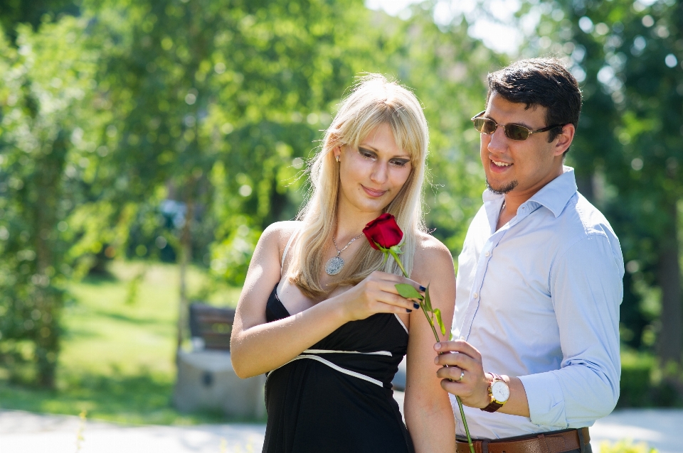 Hombre femenino amar pareja