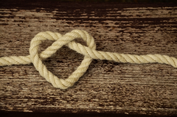 Rope number love heart Photo