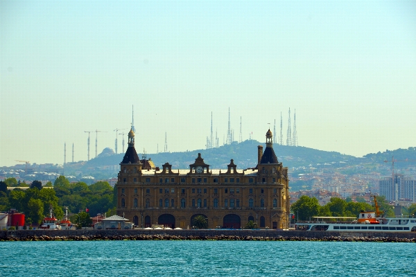 Sea bridge skyline city Photo