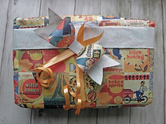 Gift textile art bow Photo