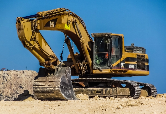 Sand asphalt construction vehicle Photo