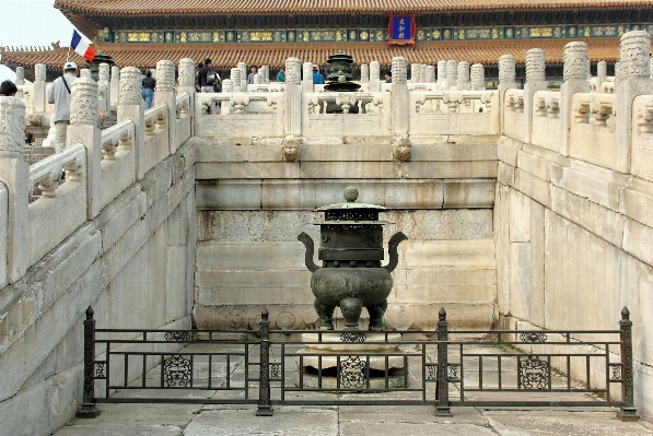 Foto Arsitektur struktur dekorasi beijing