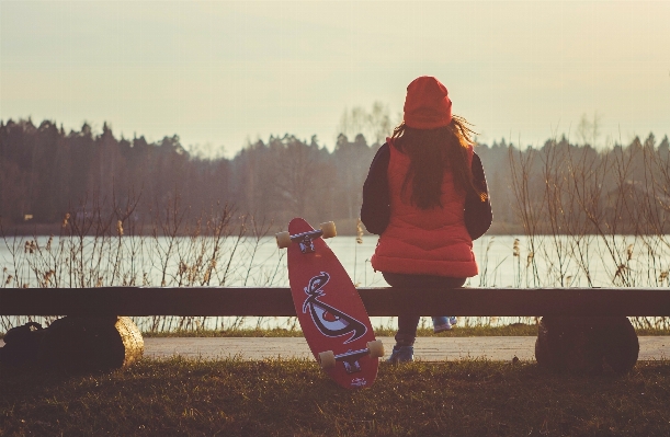 Person people girl sunset Photo