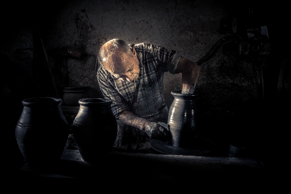 Pot darkness black worker Photo