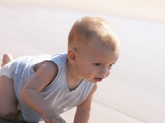 Hand beach sea person Photo