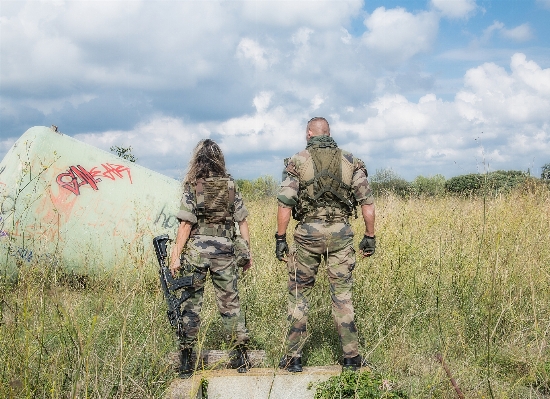 Foto Homem pessoas mulher militares