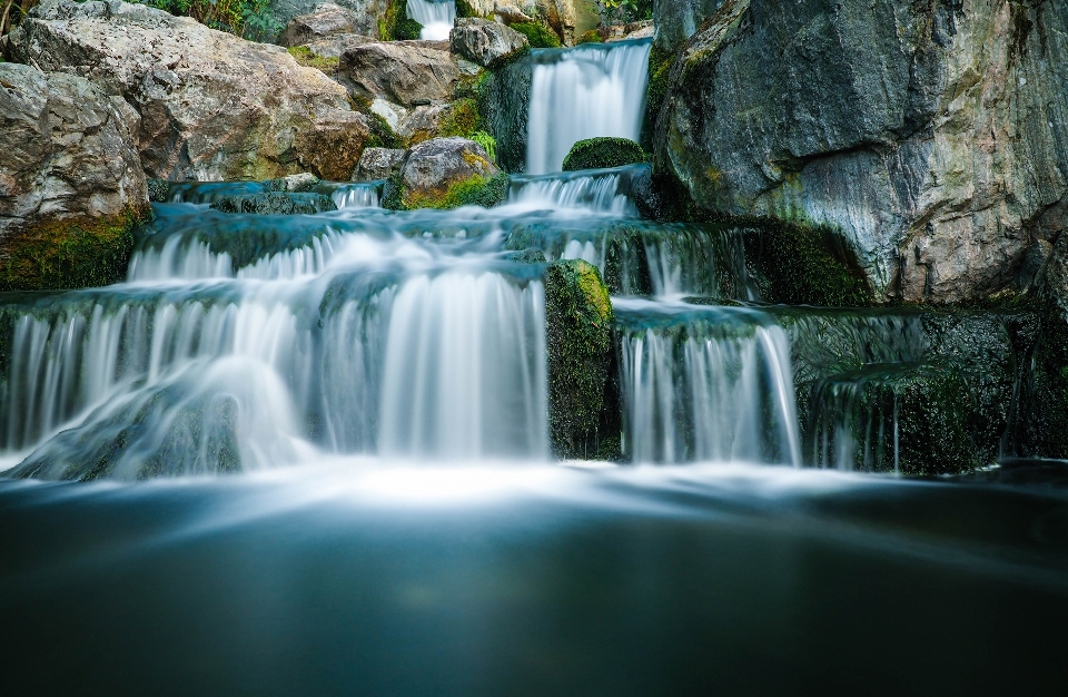 Acqua natura cascata sfocatura