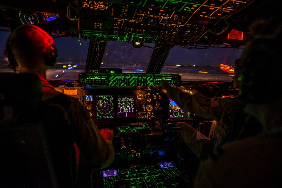 空 夜 飛行 飛行機