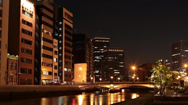 Landscape light skyline night Photo