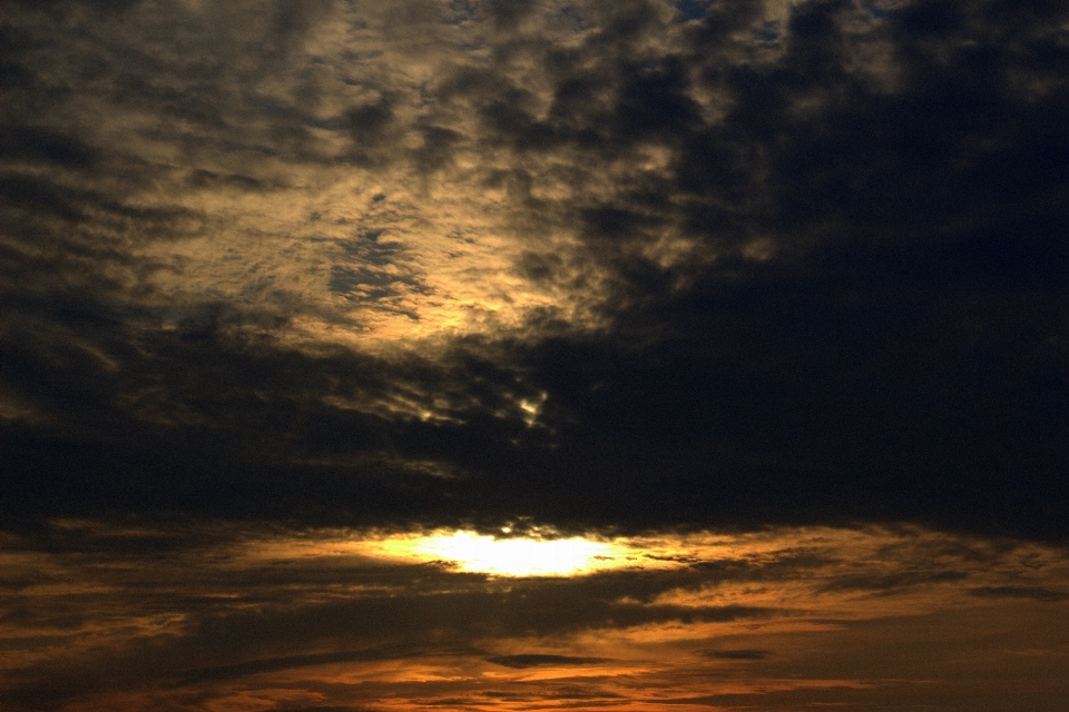 Mar horizonte nuvem céu