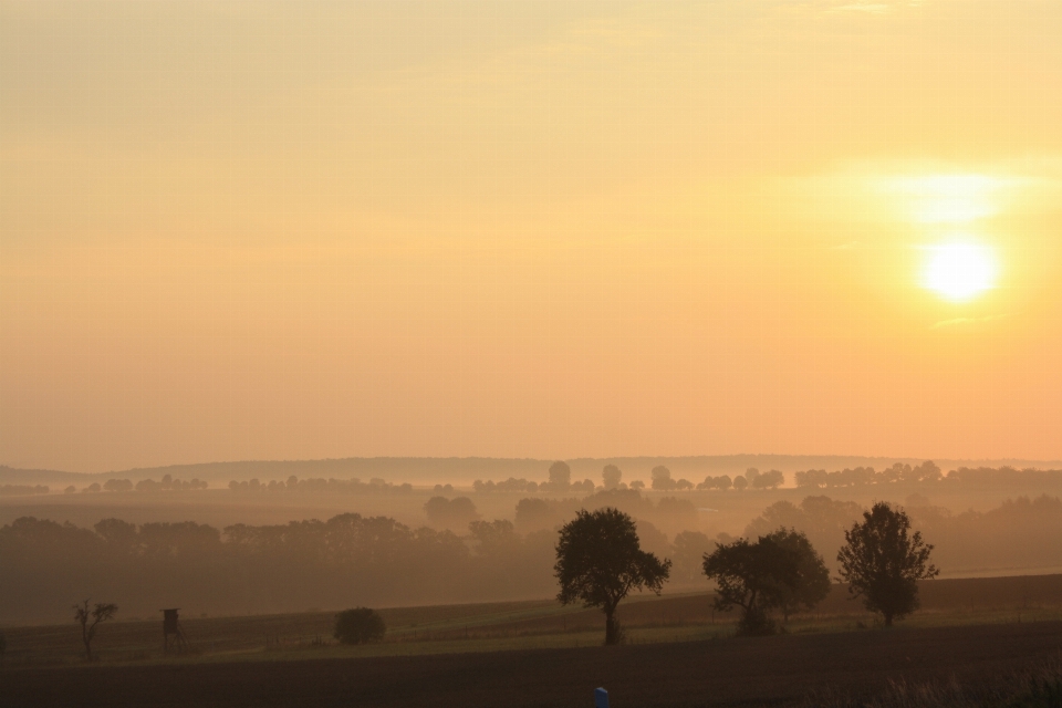 Paisaje horizonte sol amanecer