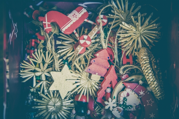 Winter star flower decoration Photo