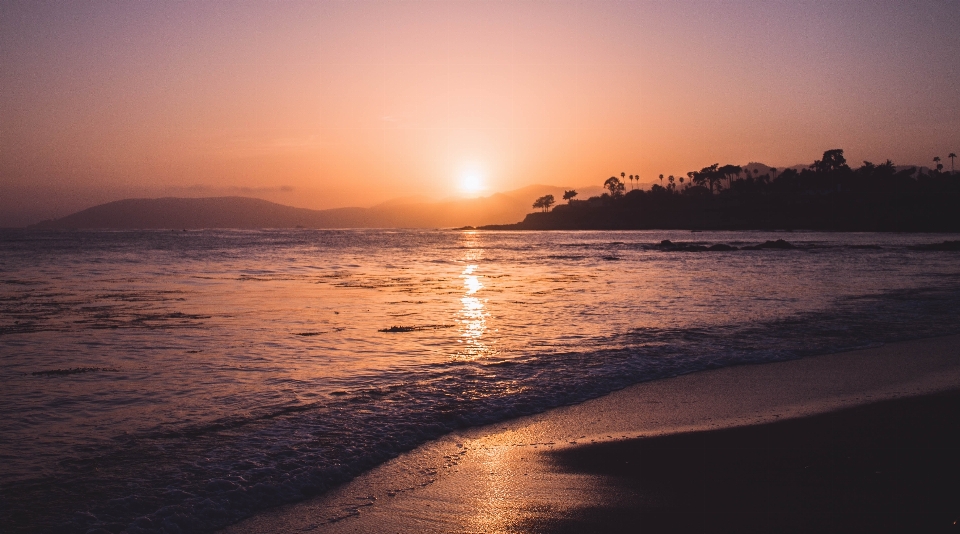 Beach landscape sea coast