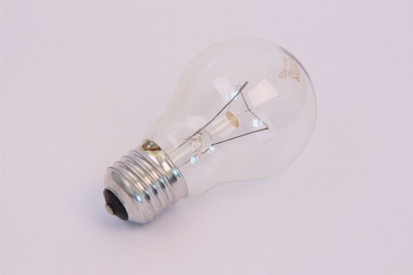 Light white lamp bulb Photo