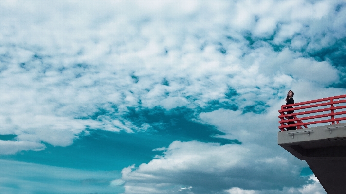 Sea horizon cloud sky Photo