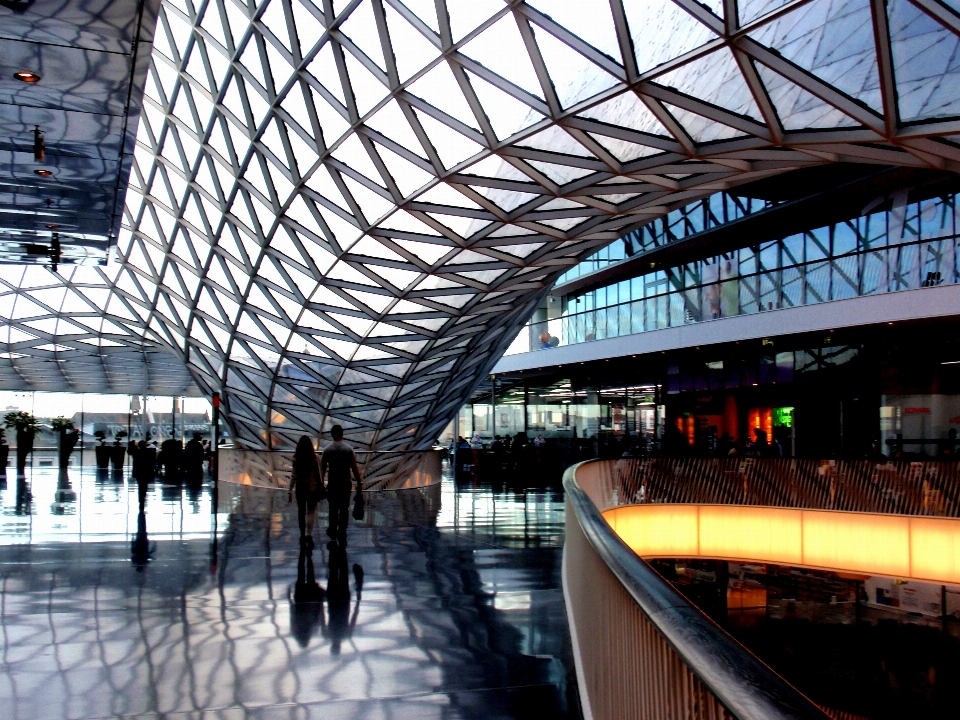 Architecture structure glass roof