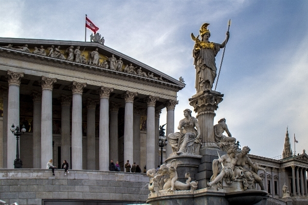 Foto Arsitektur struktur istana monumen