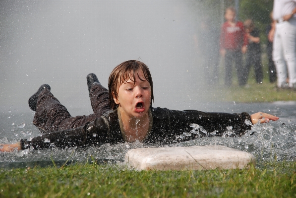 Water drop people baseball Photo