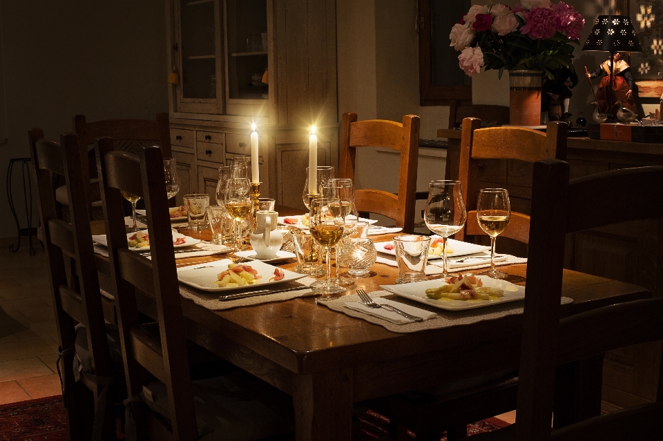 Tableau intérieur restaurant fête