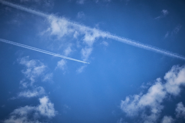 Foto Orizzonte ala leggero nube