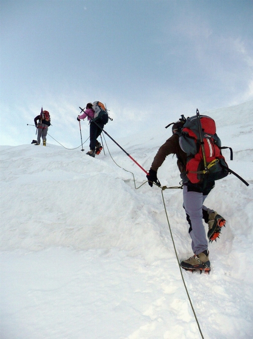 Lanskap alam gunung salju