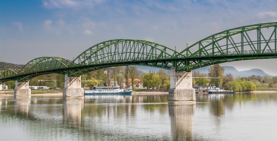 Water bridge river reflection