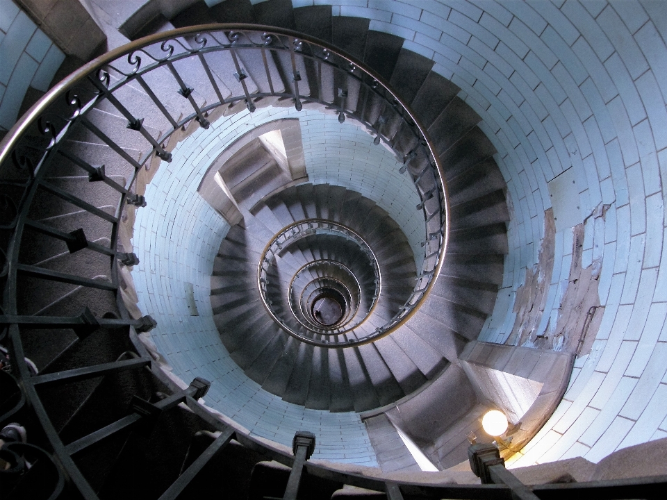 Leuchtturm rad spiral- treppe
