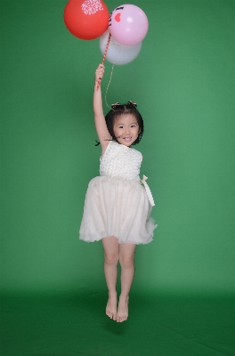 Hand balloon cute jump Photo