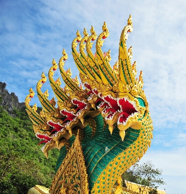 Architecture flower statue green Photo