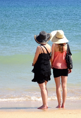 Beach sea person girl Photo