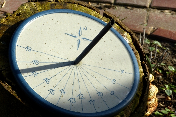 Hand sun clock time Photo