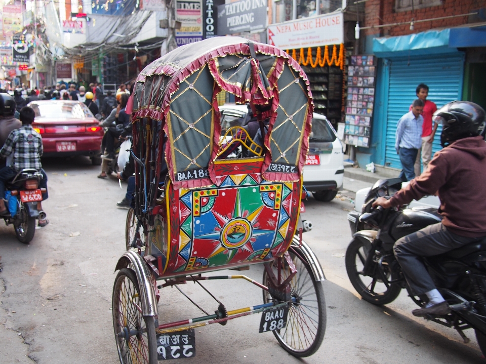 Rue chariot vélo voyage