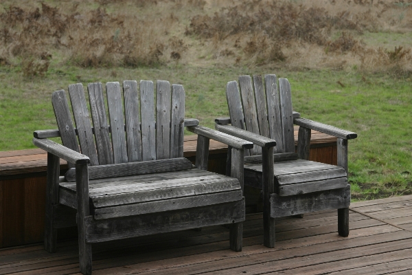 Table outdoor deck wood Photo