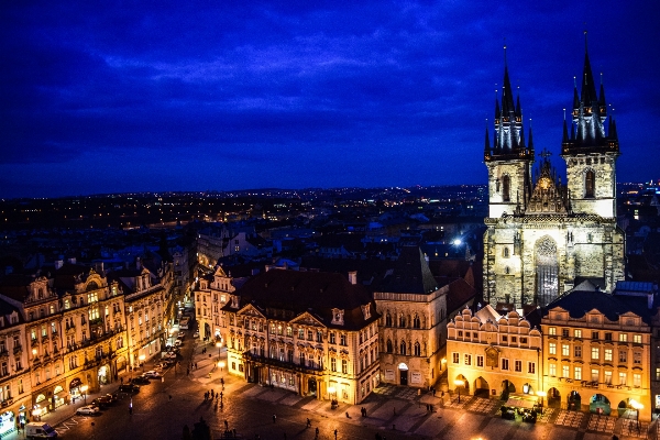 Skyline night town city Photo