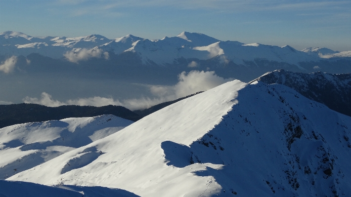 Natur berg schnee winter Foto