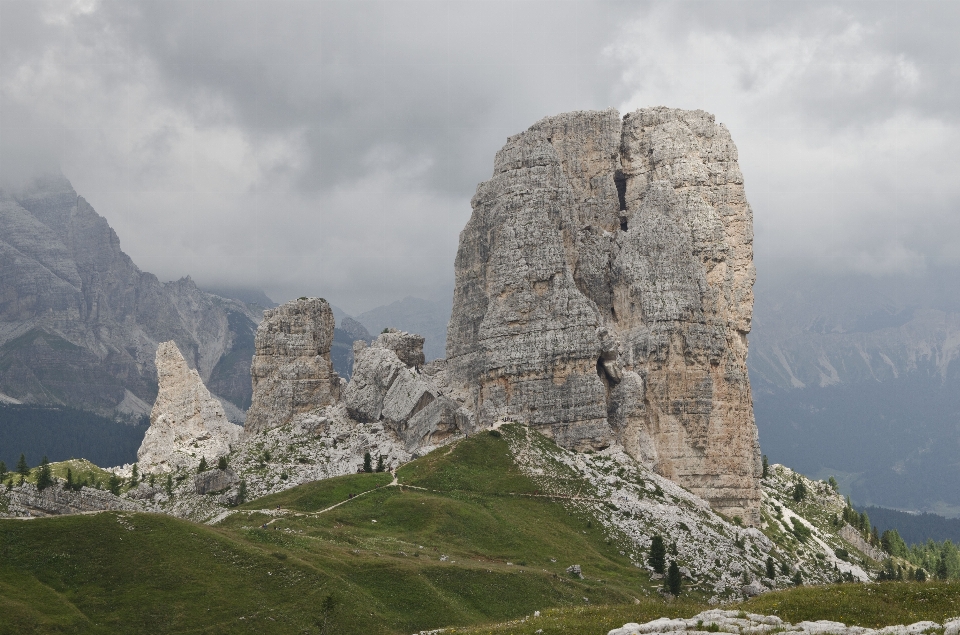 Rock montagna visualizzazione valle