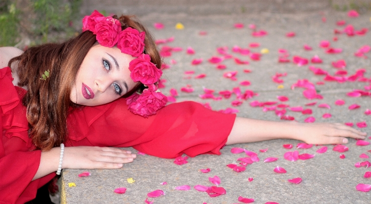 Girl hair photography flower Photo