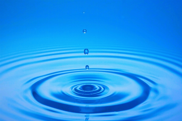 Water drop wave petal Photo